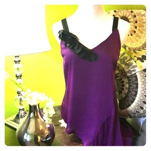 Purple and black top